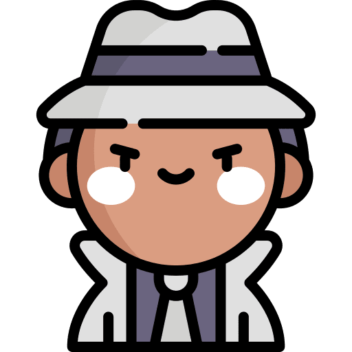 White hacker ui security icon