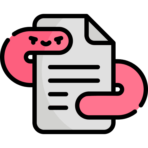 Worm interface archives virus icon