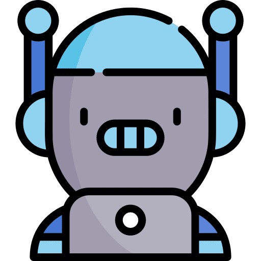 Bot call headphones marketing icon