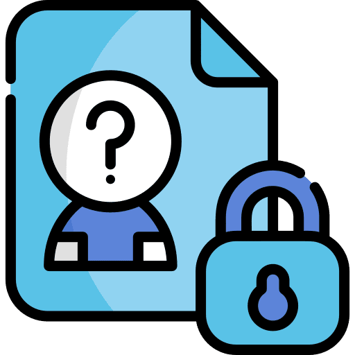 Personal data lock protection gdpr icon