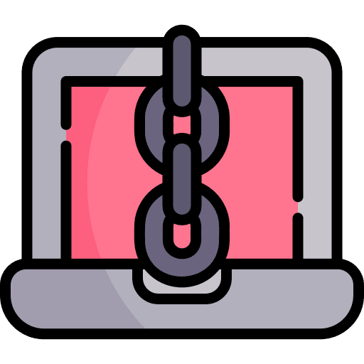 Ransomware computing security virus icon