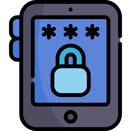 Cellphone phone security smartphone icon
