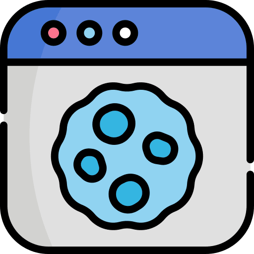 Cookie seo and web browser cookie icon