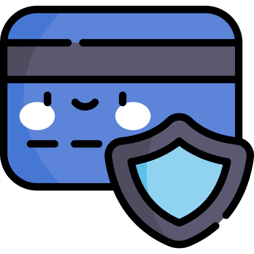 Safe card payment credit icon