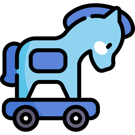 Trojan web page website browser icon