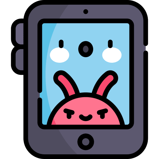 Virus security electronics touch screen icon