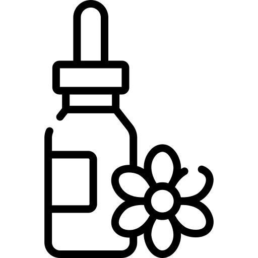 Essential oil spa and relax wellness massage icon