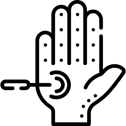 Acupuncture chinese medicine acupuncture hand icon