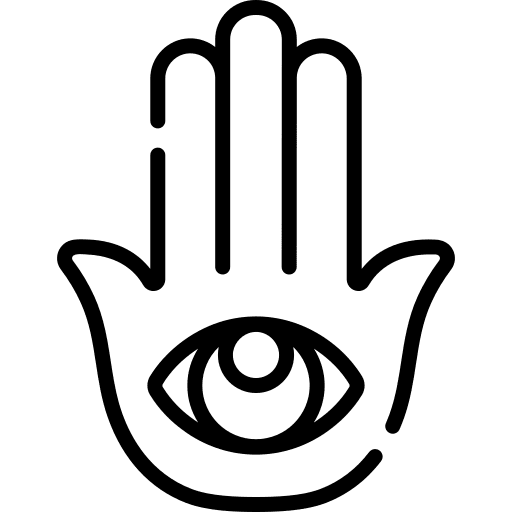 Hamsa spiritual cultures tattoo icon