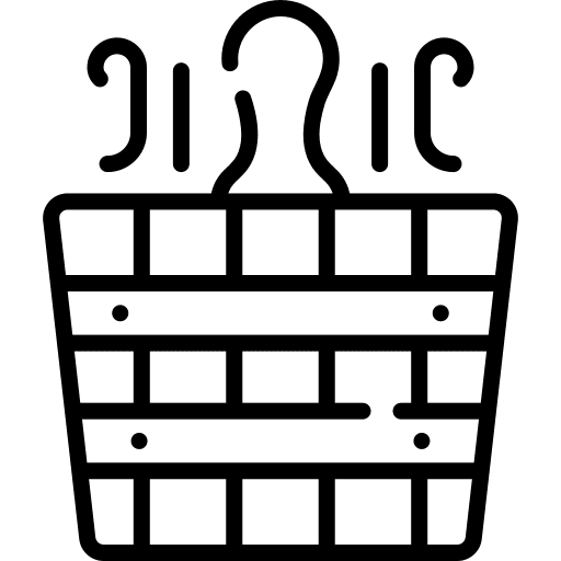 Hot water bath relax treatment icon