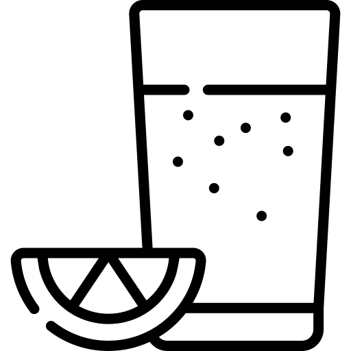 Vitamin c orange juice wellness glass icon