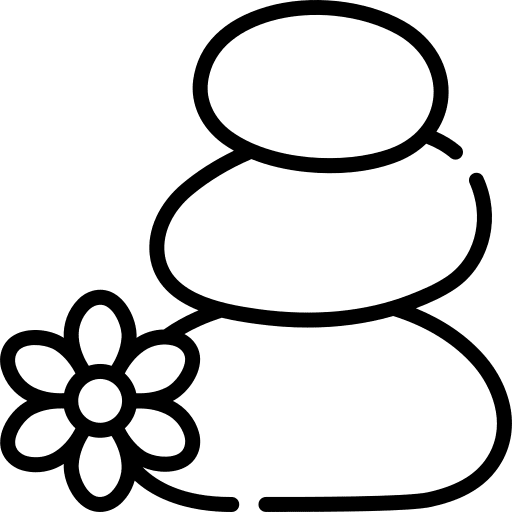 Lithotherapie beauty hot stones stones icon