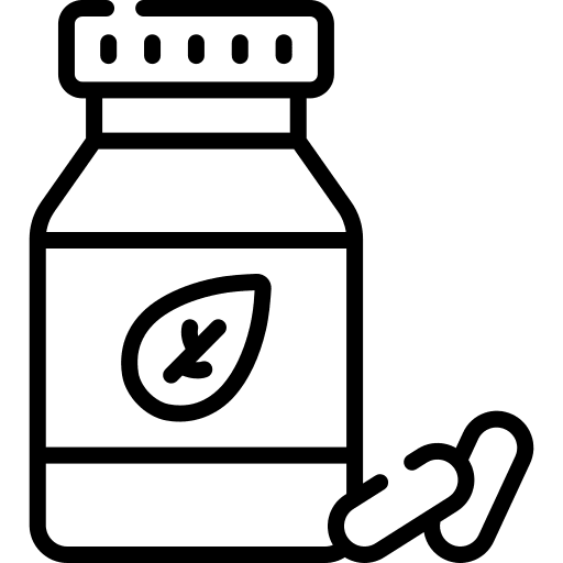 Pills holistic natural herbs icon