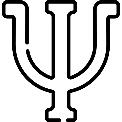 Psychology shapes and symbols psychology symbol typography icon