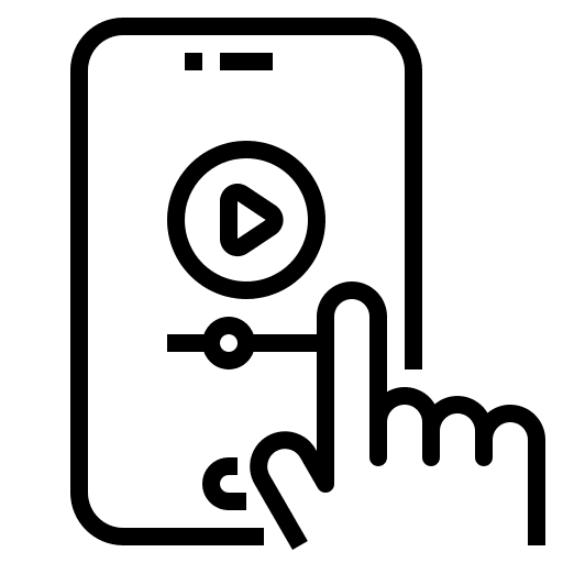 Smartphone lessons lecturer elearning icon