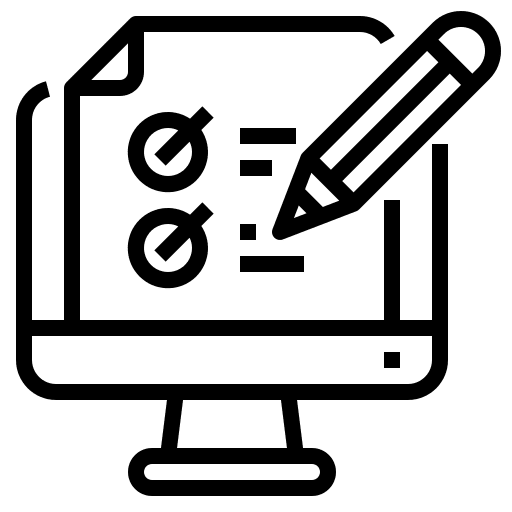 Test education e learning examination icon