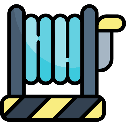 Cable transport electrical cable reel icon