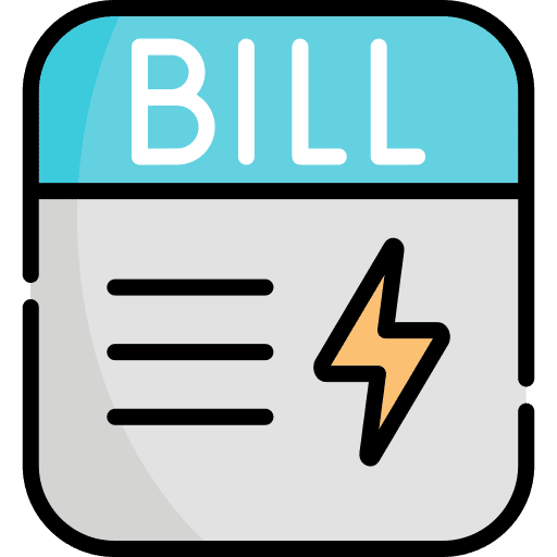 Electrician service electrician service receipt commerce icon