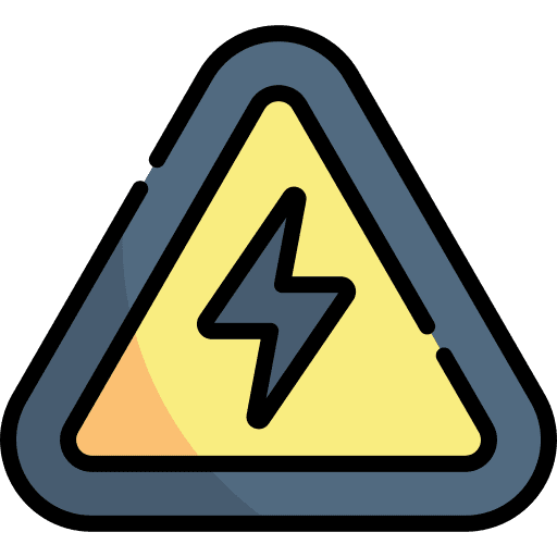 Electricity sign electricity alert danger icon