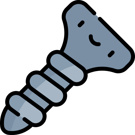 Screw improvement under construction home repair icon
