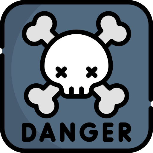 Danger sign construction and tools danger sign science icon