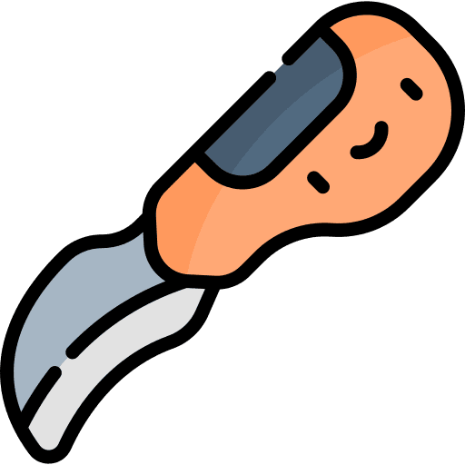 Knife electrician equipment construction icon