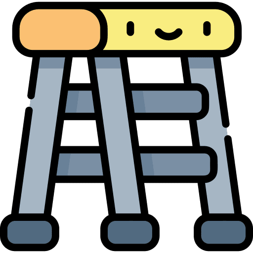 Ladder construction and tools ladder stairs icon