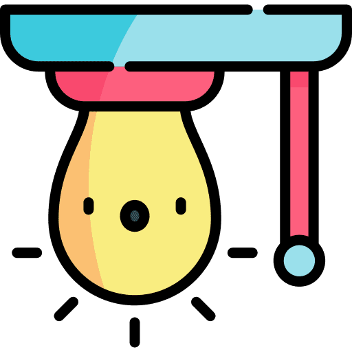 Light bulb construction and tools idea invention icon