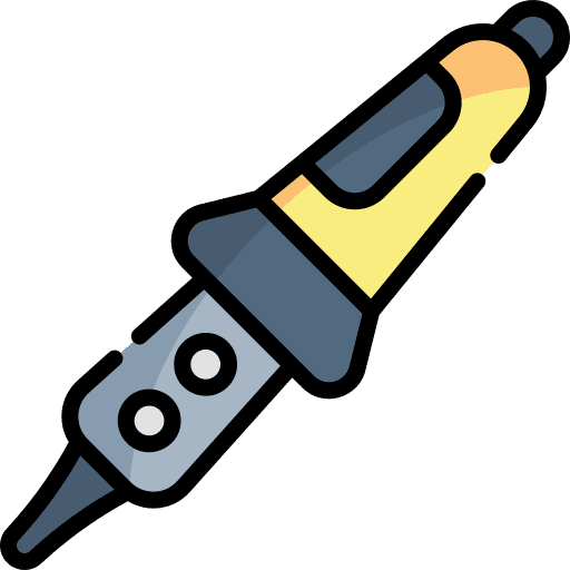 Soldering iron electrician soldering iron construction and tools icon