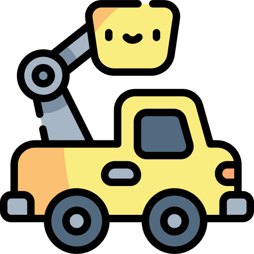 Truck construction and tools mover truck truck icon