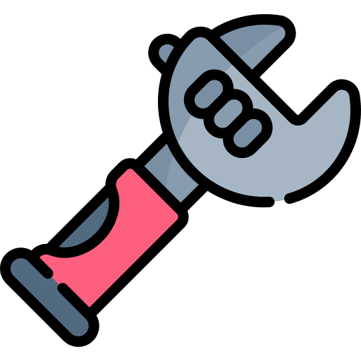Wrench edit tools construction and tools improvement icon