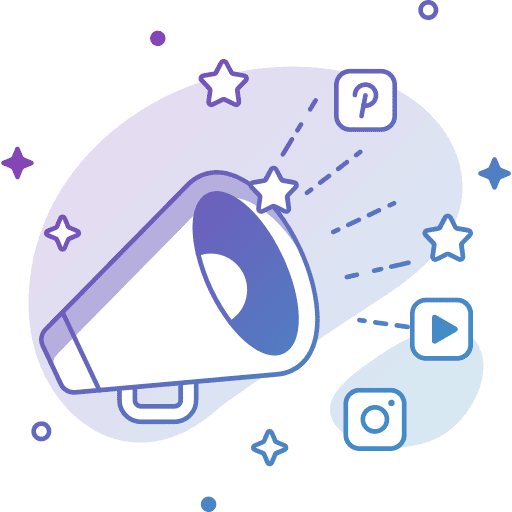 Social media marketing social network outreach social media marketing icon