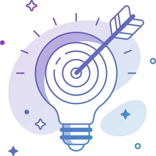 Targeting goal targeting seo and web icon