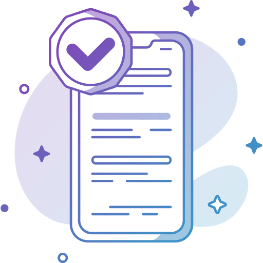 Mobile phone mobile phone checkmark searching icon