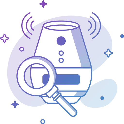 Voice assistant voice seo and web voice microphone icon