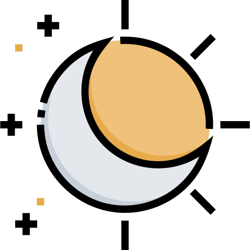 Day and night night nature day and night icon
