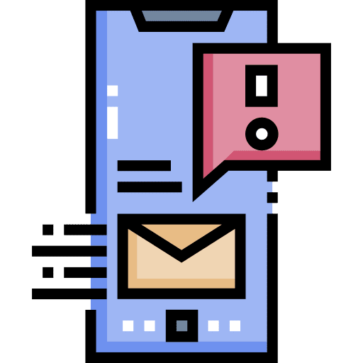 Email message smartphone notification icon