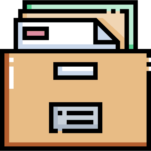Files repository materials professions and jobs icon
