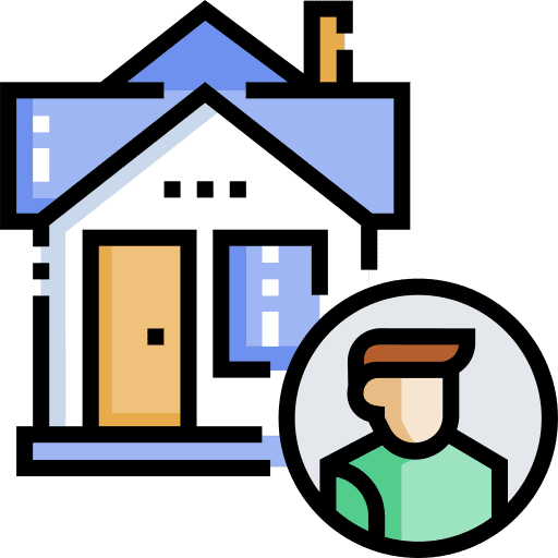 Home office telecommuting computer icon