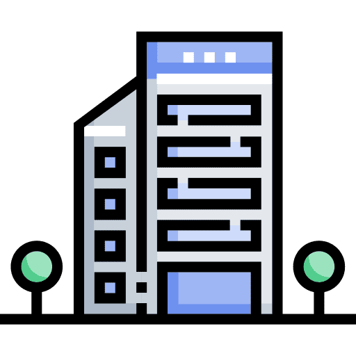 Office professions and jobs office building icon