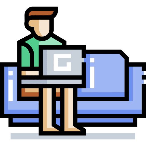 Work comfort zone work teleworking icon