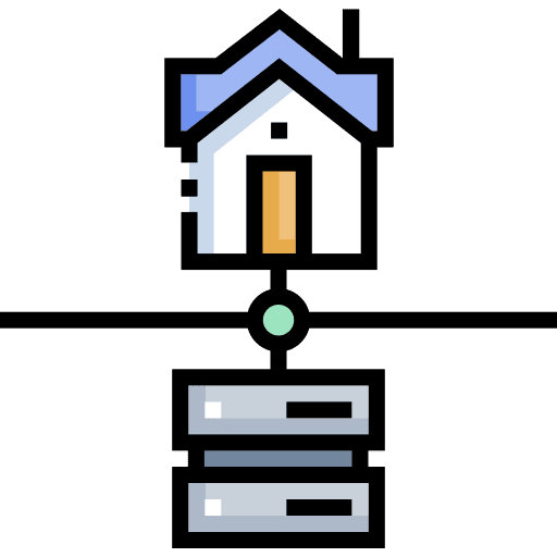 Home network database connection icon