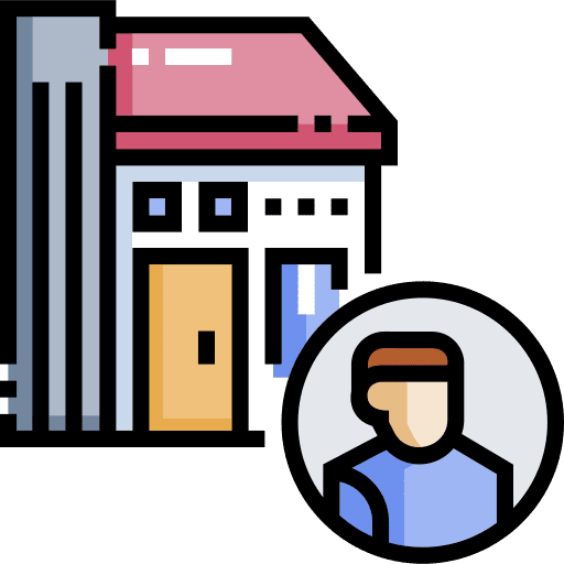 Home telecommuting computer professions and jobs icon