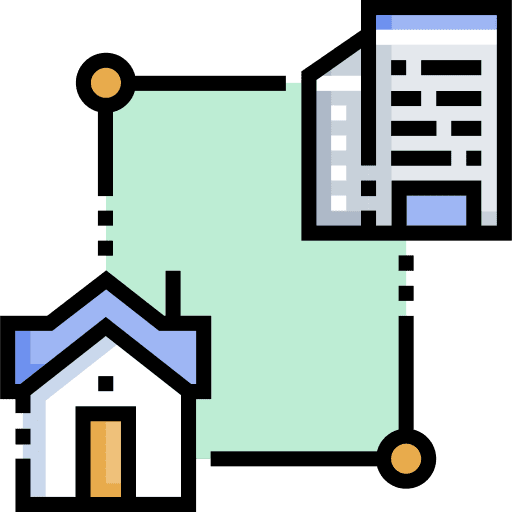 Home work from home network professions and jobs icon