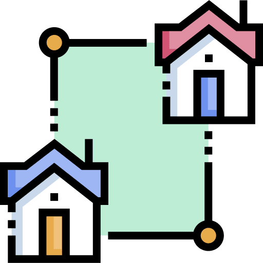 Home working at home network connection icon