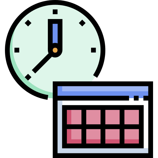 Time management time calendar follow up icon
