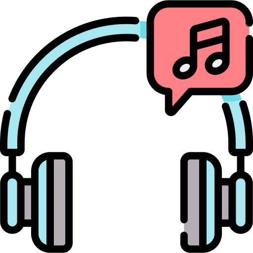 Headphones audio music headphone audio headphones icon