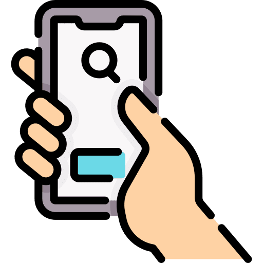 Smartphone technology electronics using phone icon