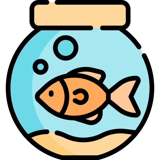 Fish tank animals aquarium pet shop icon