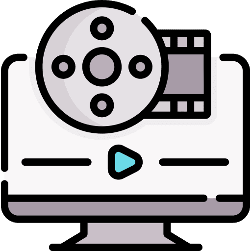 Movie player movie music and multimedia hobbies and free time icon